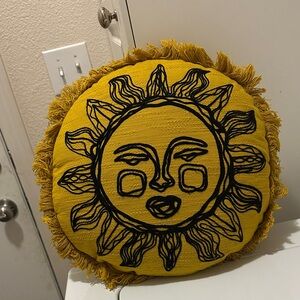 Opalhouse Yellow Sun Embroidered Pillow